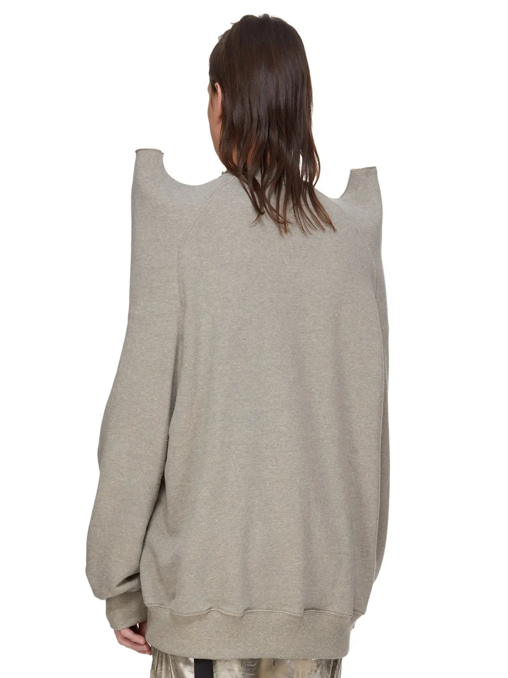 Drkshdw Concordians Tecsweat In Melange Grey Felpa Jersey