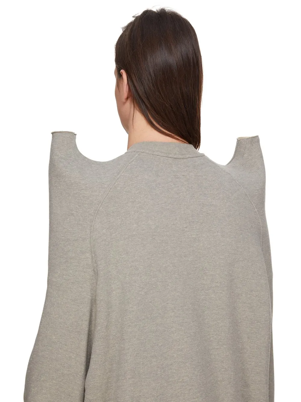 Drkshdw Concordians Tecsweat In Melange Grey Felpa Jersey