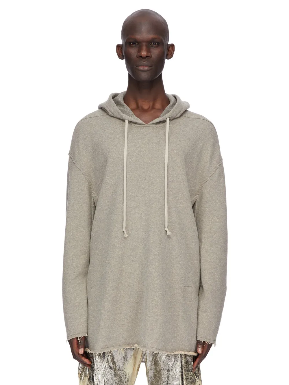 Drkshdw Concordians Peter Hoodie In Melange Grey Felpa Jersey