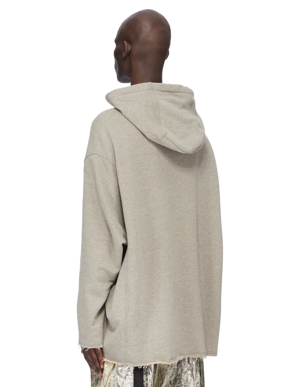 Drkshdw Concordians Peter Hoodie In Melange Grey Felpa Jersey