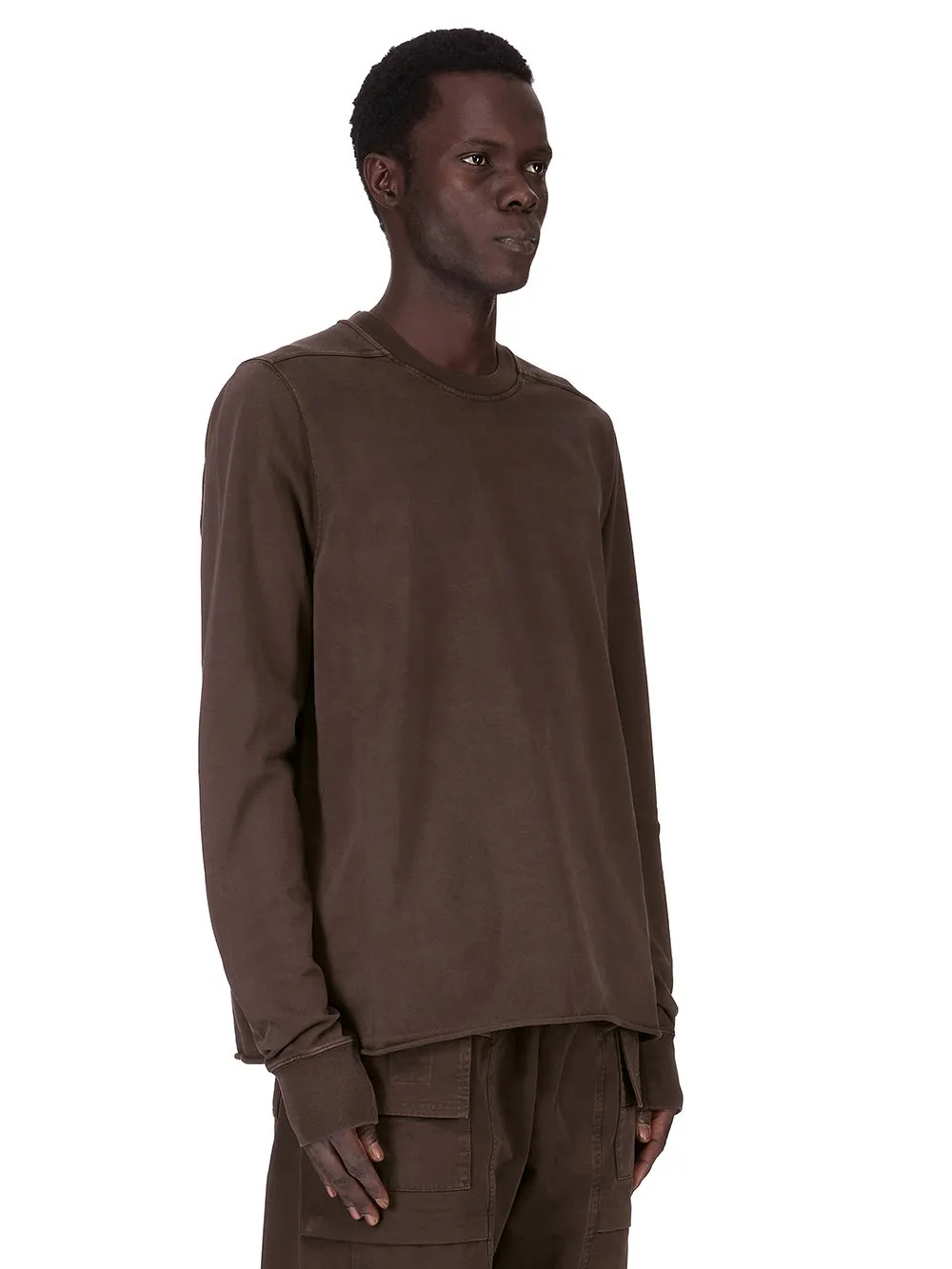 Drkshdw Concordians Crewneck Sweat In Dark Dust Compact Heavy Jersey.
