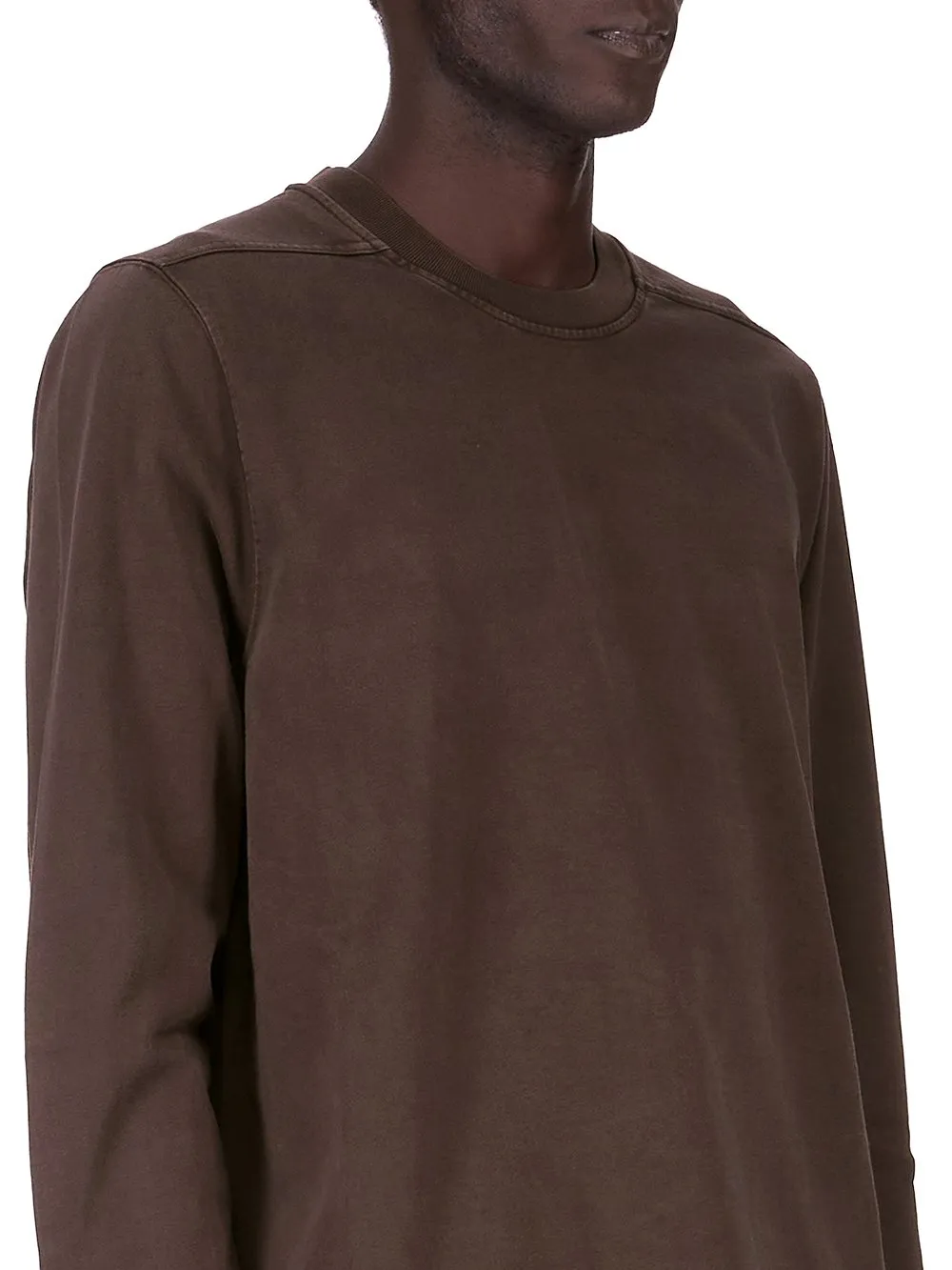 Drkshdw Concordians Crewneck Sweat In Dark Dust Compact Heavy Jersey.