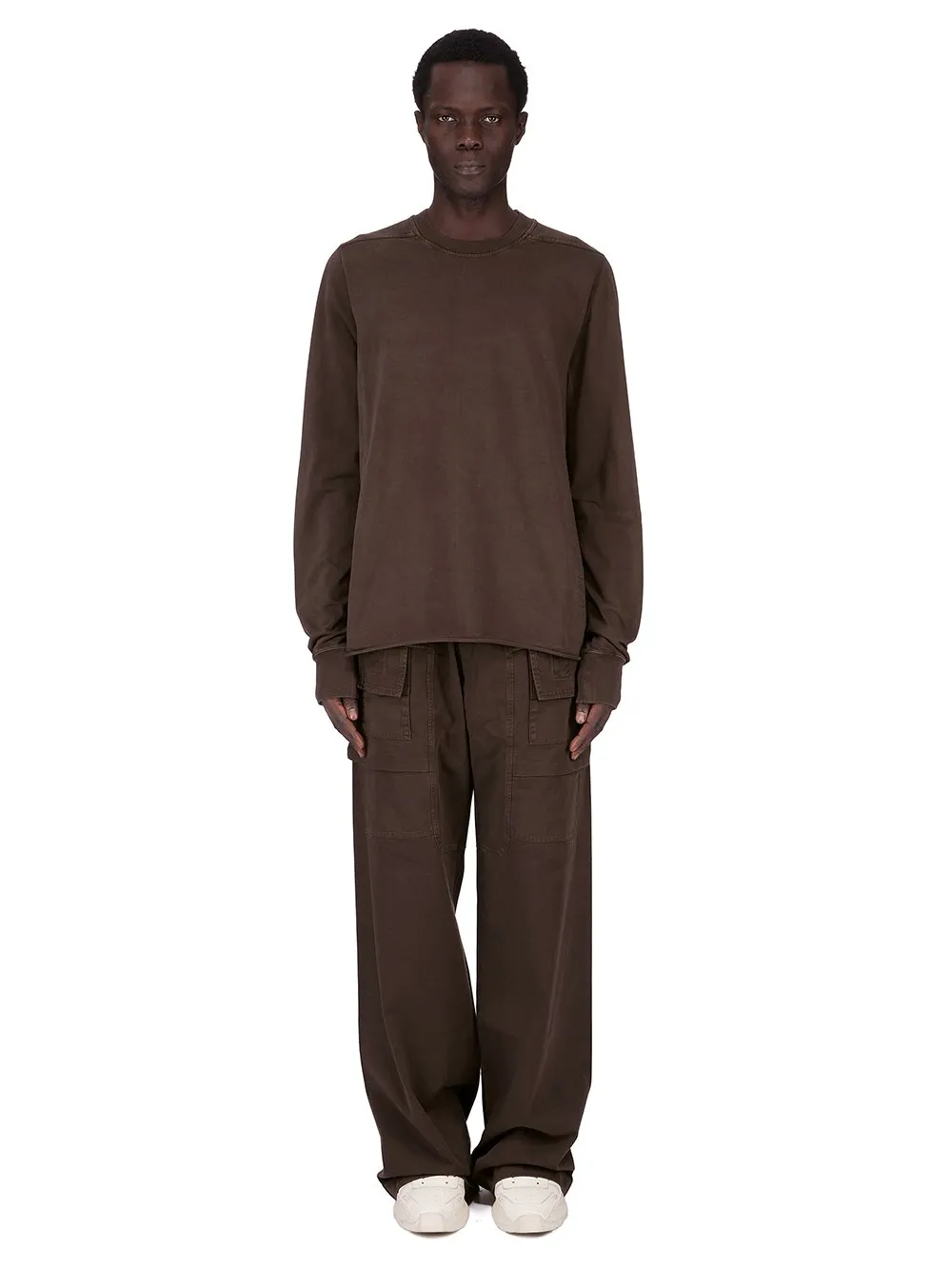 Drkshdw Concordians Crewneck Sweat In Dark Dust Compact Heavy Jersey.