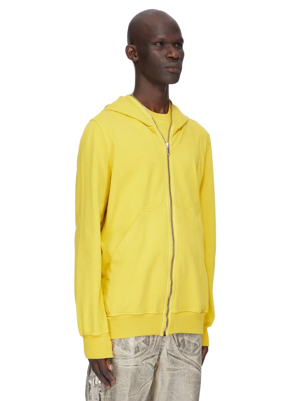 Drkshdw Concordians Jumbo Gimp Hoodie In Lemon Compact Heavy Jersey