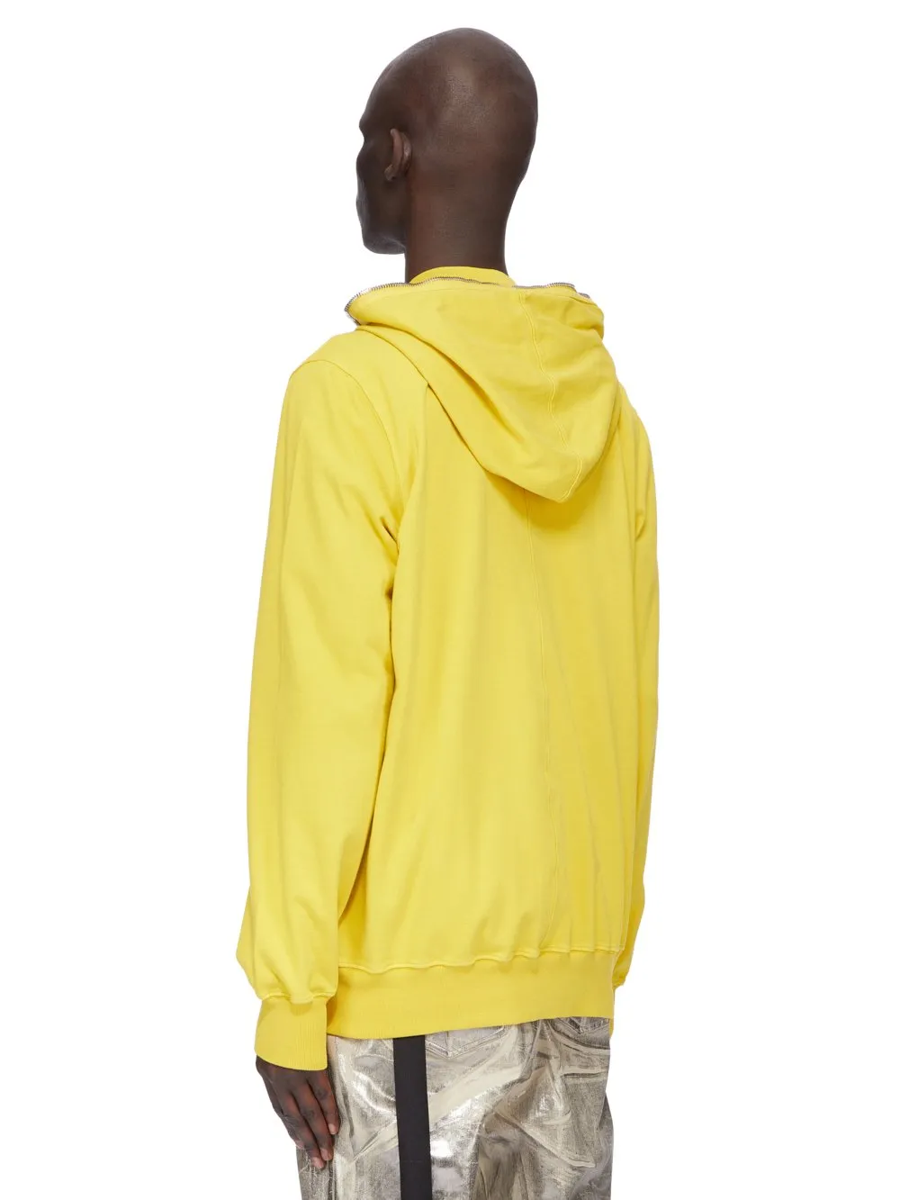 Drkshdw Concordians Jumbo Gimp Hoodie In Lemon Compact Heavy Jersey