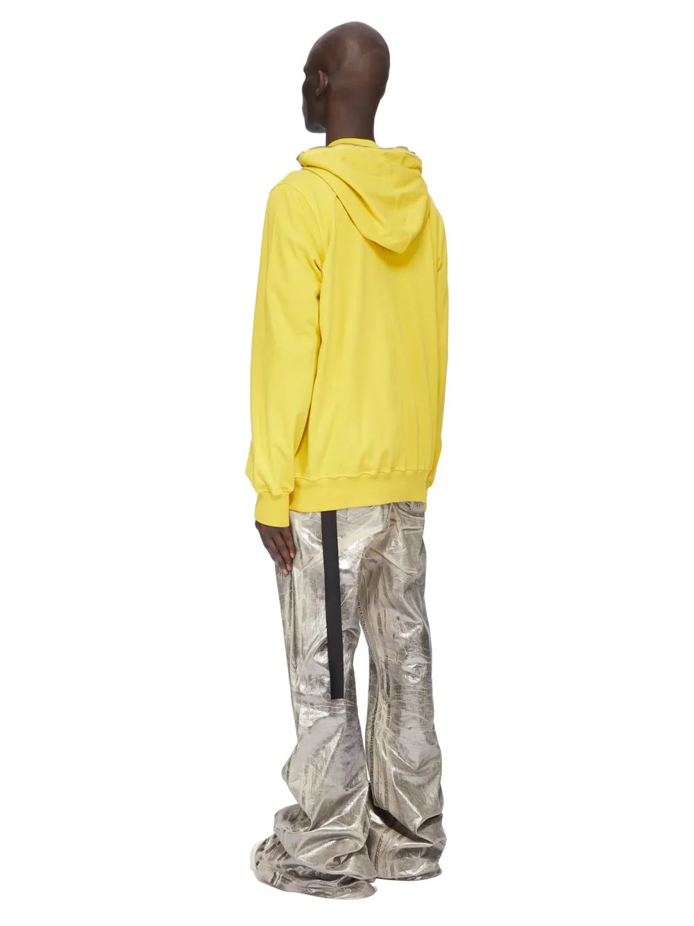 Drkshdw Concordians Jumbo Gimp Hoodie In Lemon Compact Heavy Jersey