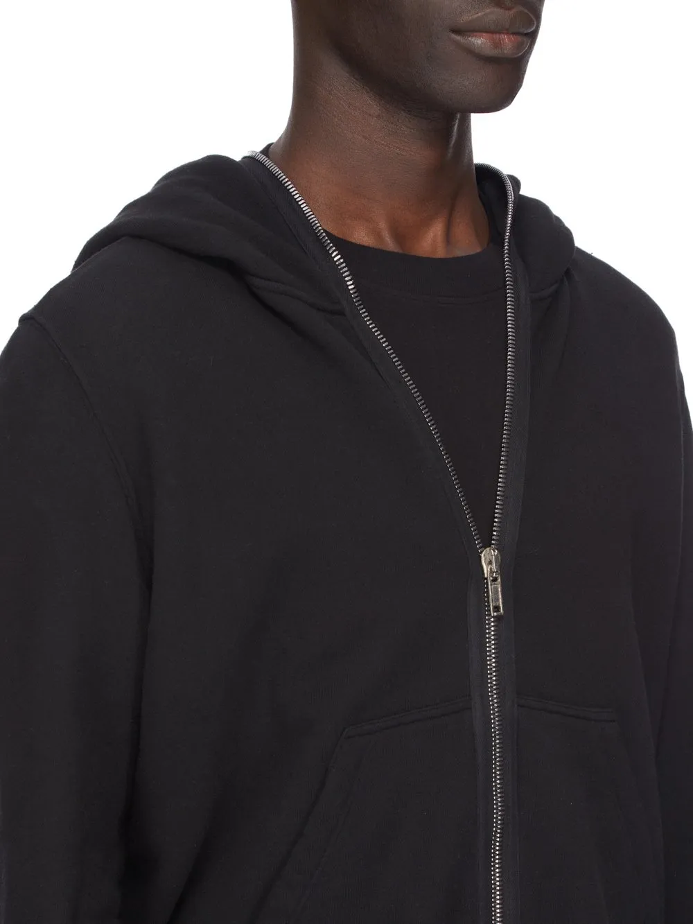 Drkshdw Concordians Jumbo Gimp Hoodie In Black Slub Felpa