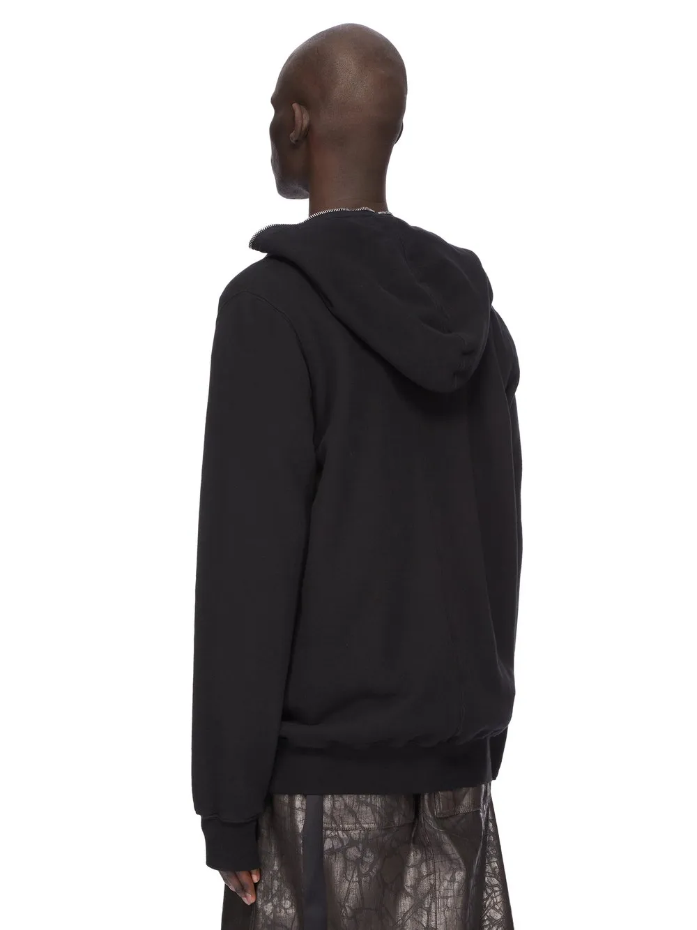 Drkshdw Concordians Jumbo Gimp Hoodie In Black Slub Felpa