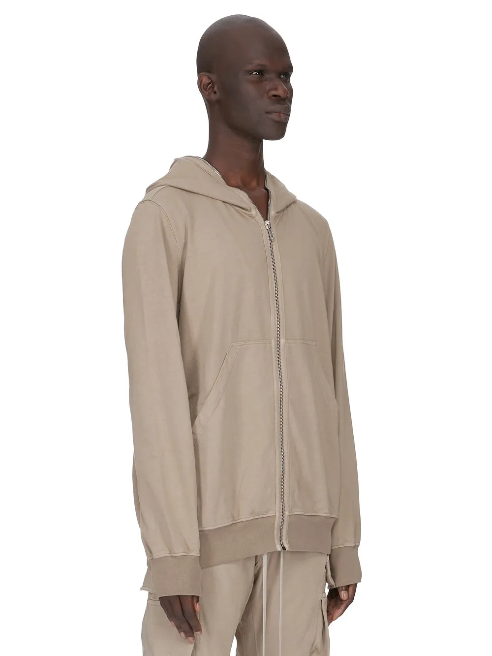 Drkshdw Concordians Jumbo Gimp Hoodie In Dirty Pearl Compact Heavy Jersey