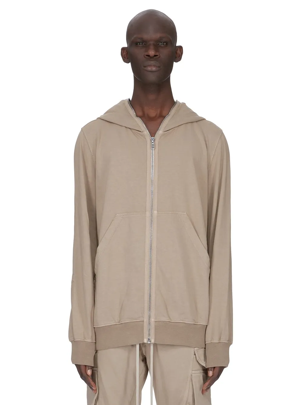 Drkshdw Concordians Jumbo Gimp Hoodie In Dirty Pearl Compact Heavy Jersey