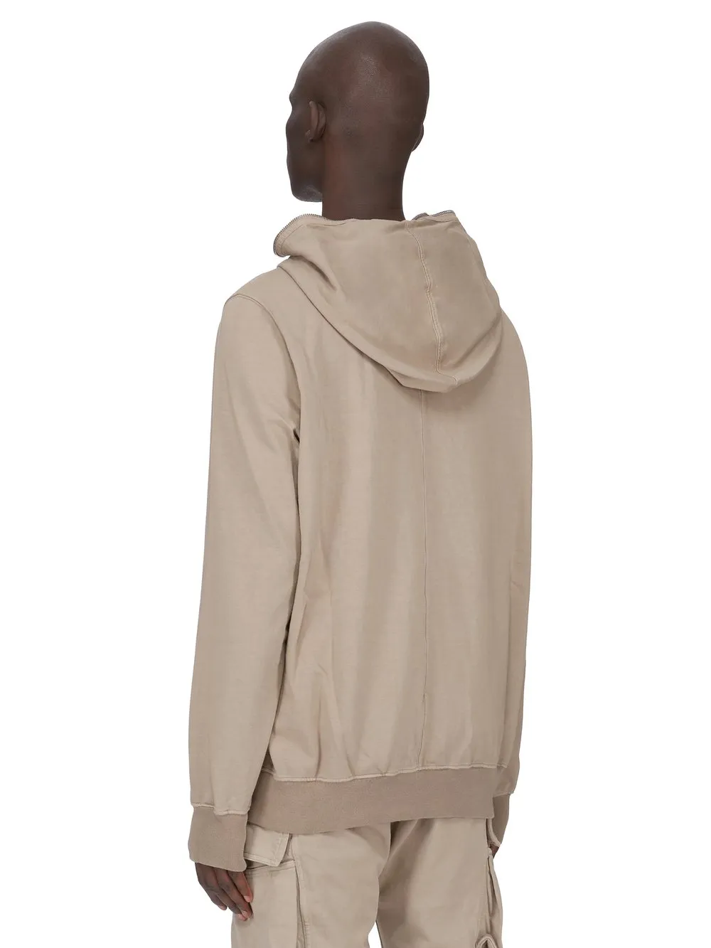 Drkshdw Concordians Jumbo Gimp Hoodie In Dirty Pearl Compact Heavy Jersey