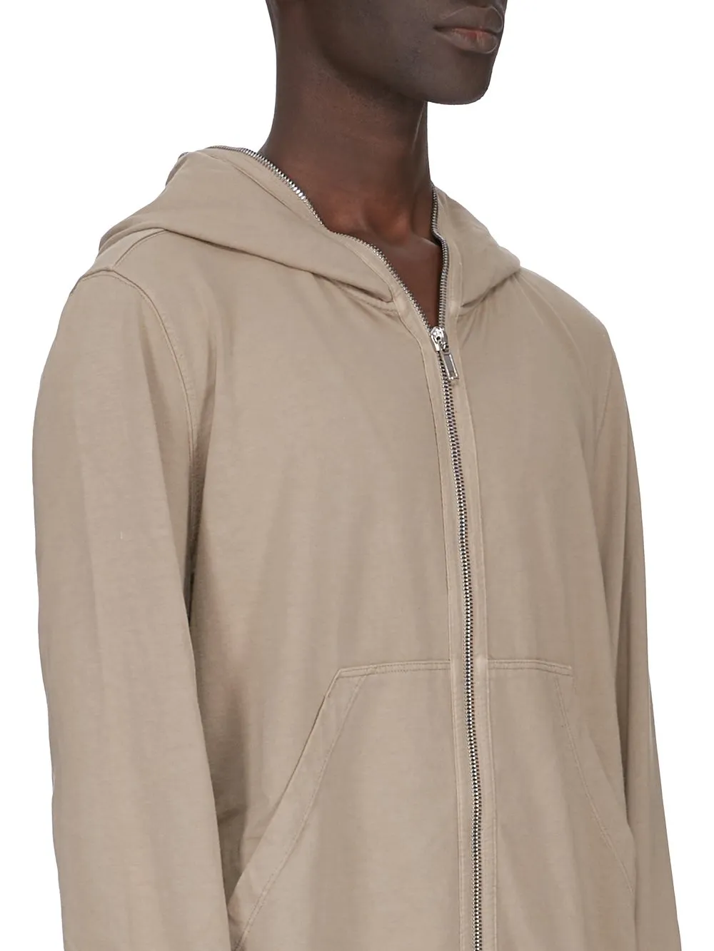 Drkshdw Concordians Jumbo Gimp Hoodie In Dirty Pearl Compact Heavy Jersey