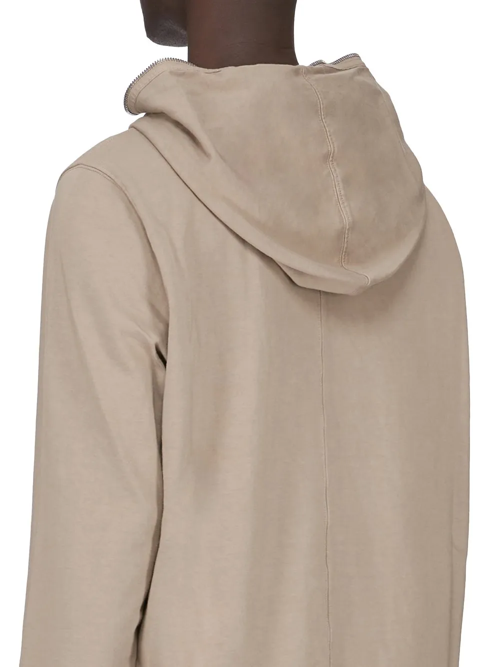 Drkshdw Concordians Jumbo Gimp Hoodie In Dirty Pearl Compact Heavy Jersey