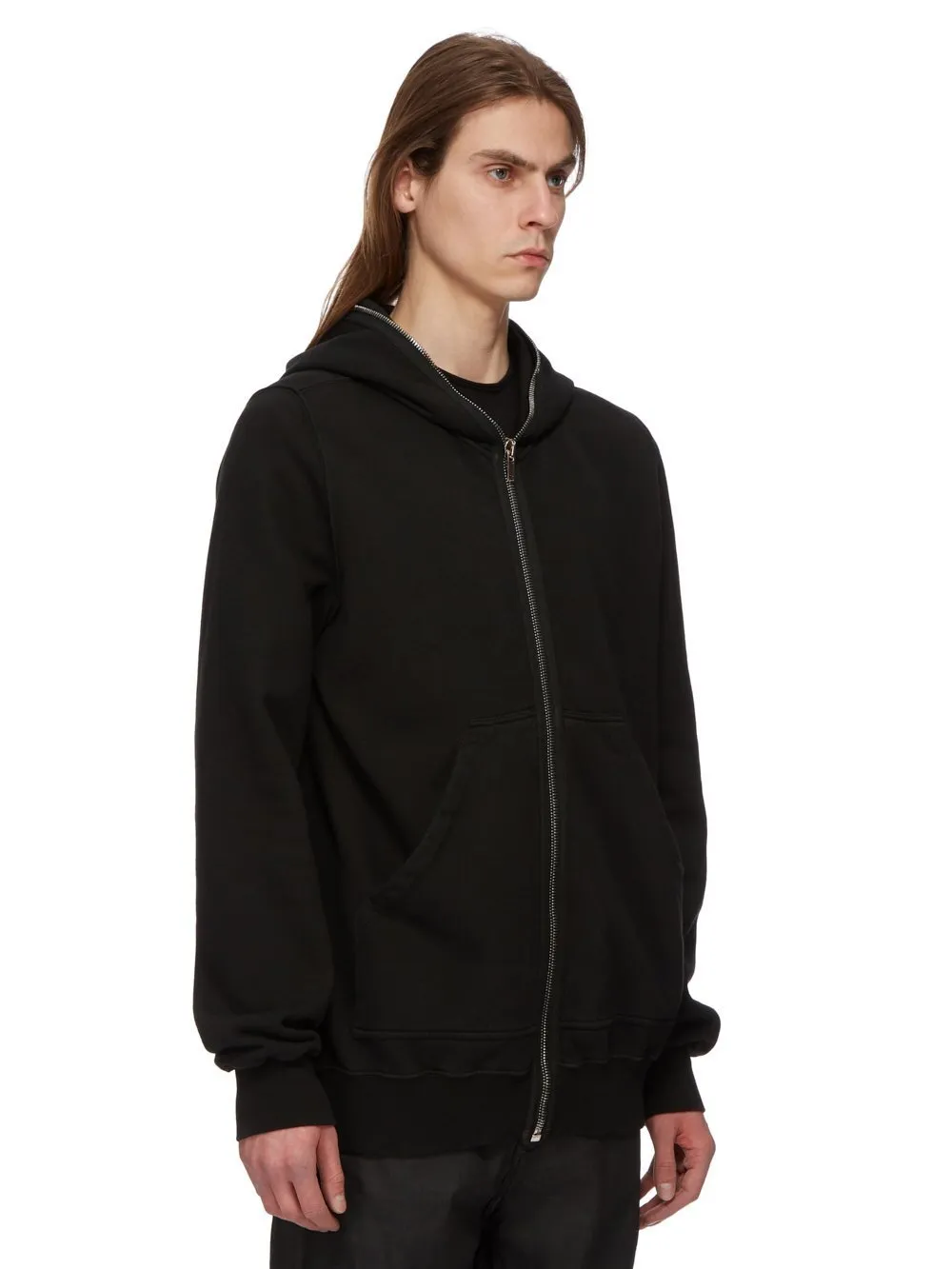 Drkshdw Concordians Jumbo Gimp Hoodie In Black Compact Heavy Jersey