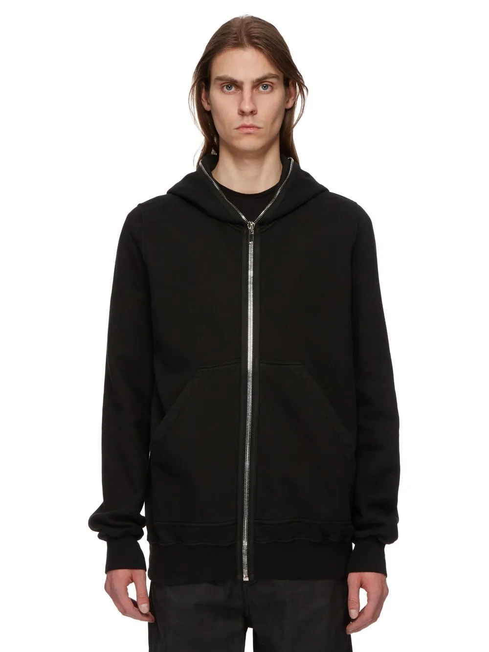 Drkshdw Concordians Jumbo Gimp Hoodie In Black Compact Heavy Jersey