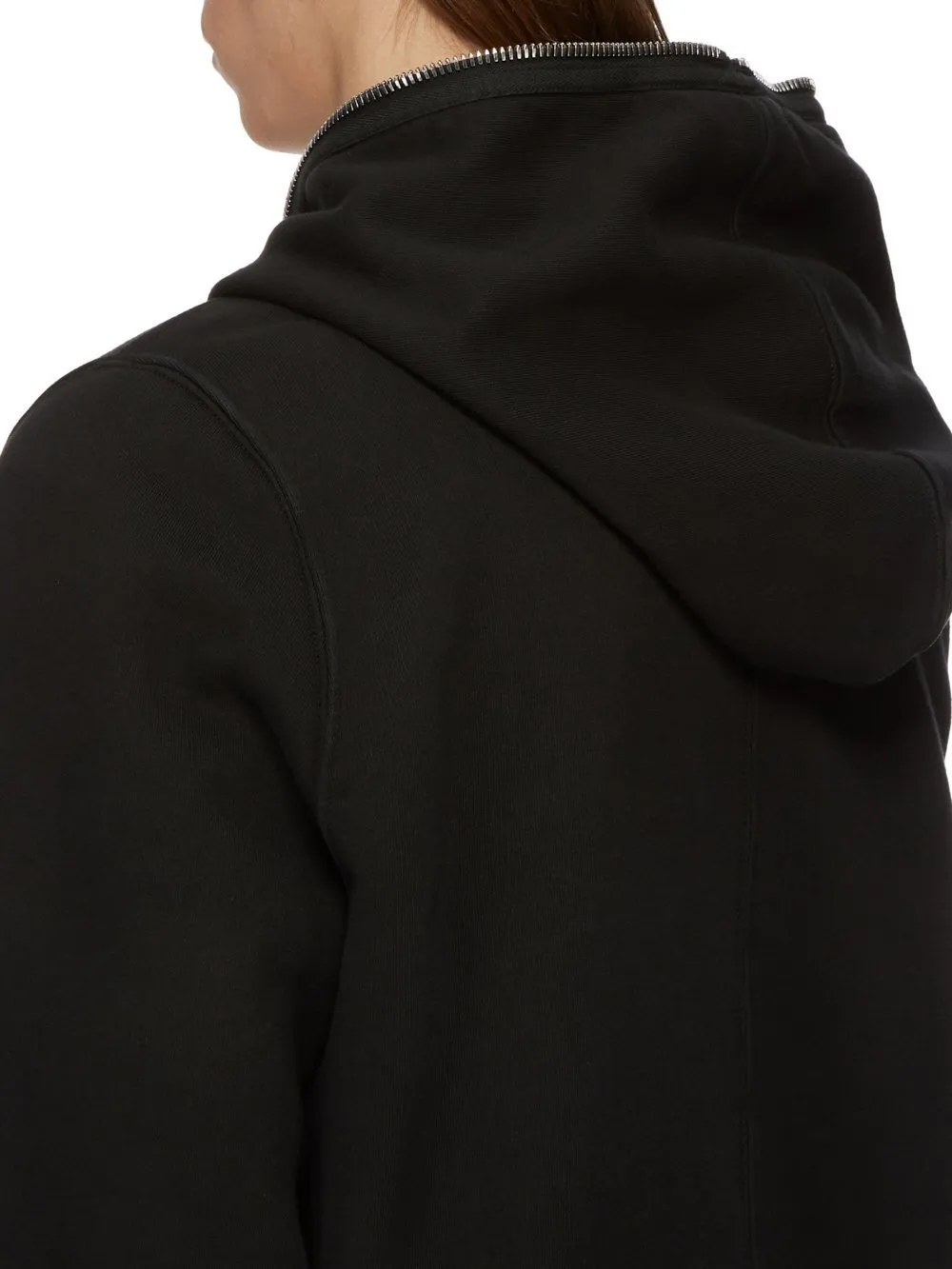 Drkshdw Concordians Jumbo Gimp Hoodie In Black Compact Heavy Jersey