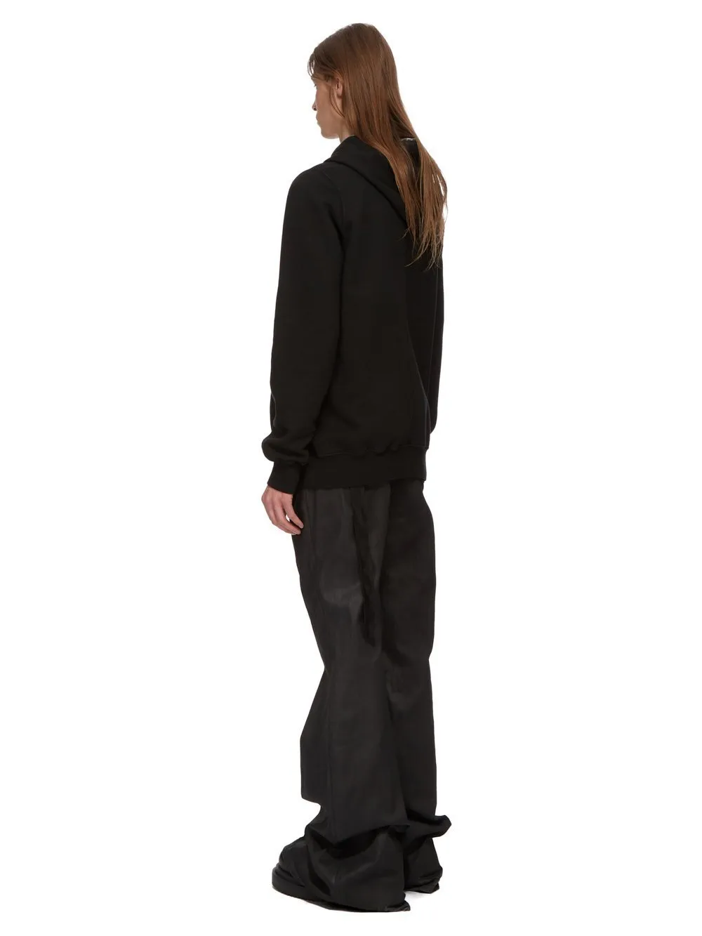 Drkshdw Concordians Jumbo Gimp Hoodie In Black Compact Heavy Jersey