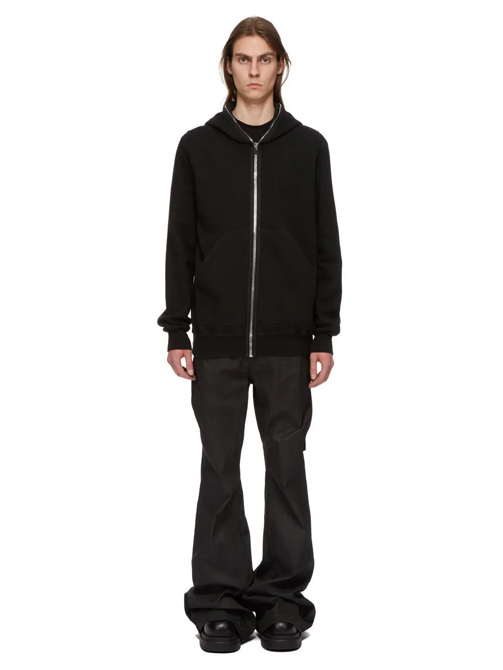 Drkshdw Concordians Jumbo Gimp Hoodie In Black Compact Heavy Jersey