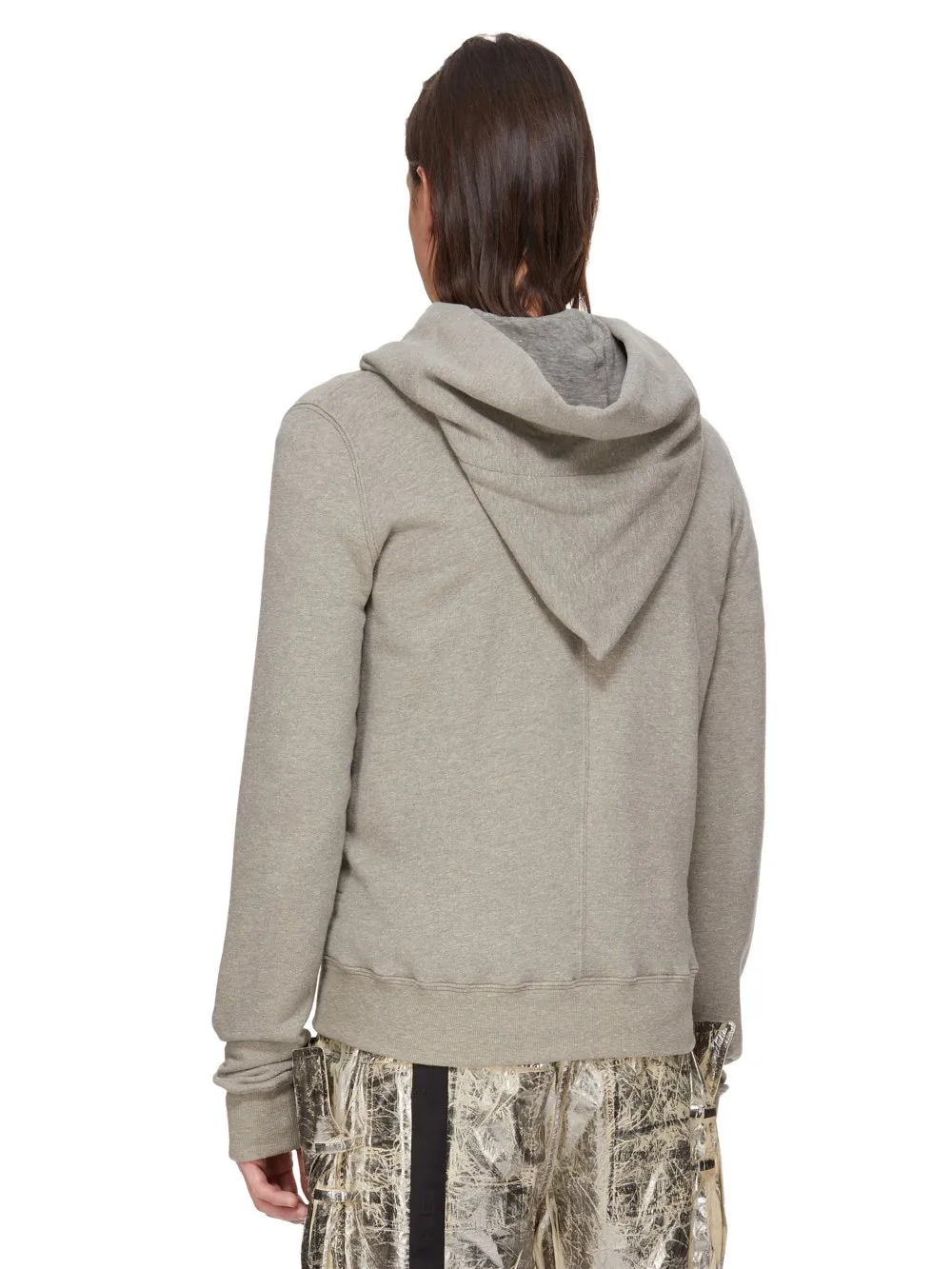 Drkshdw Concordians Mountain Hoodie In Melange Grey Felpa Jersey