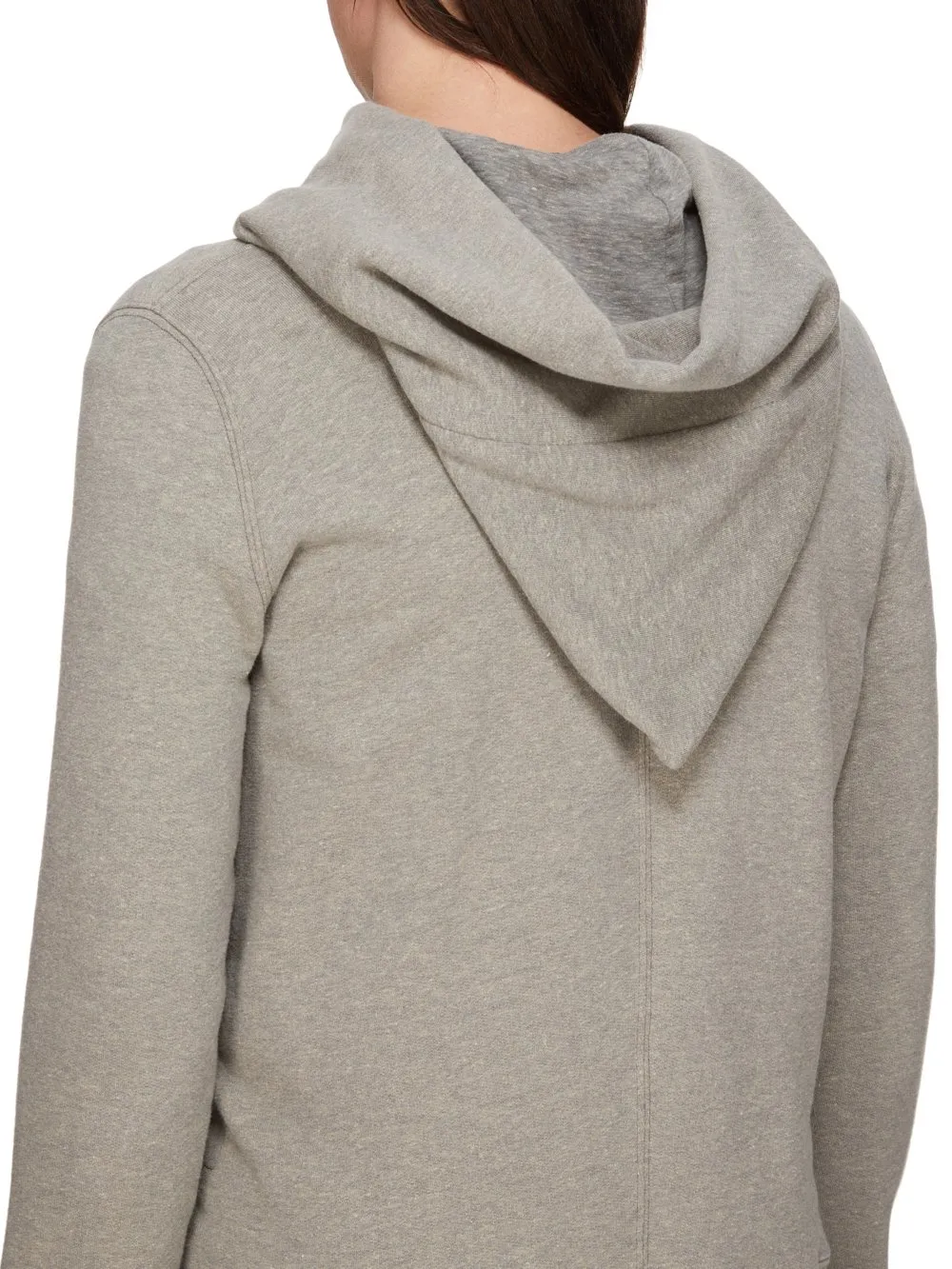 Drkshdw Concordians Mountain Hoodie In Melange Grey Felpa Jersey