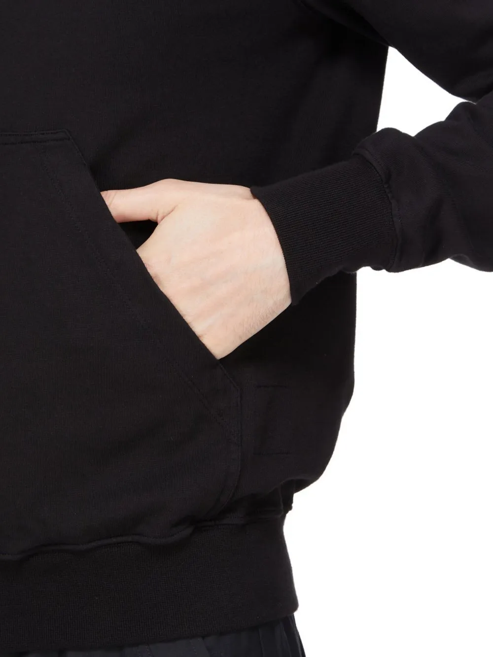 Drkshdw Concordians Mountain Hoodie In Black Compact Heavy Jersey