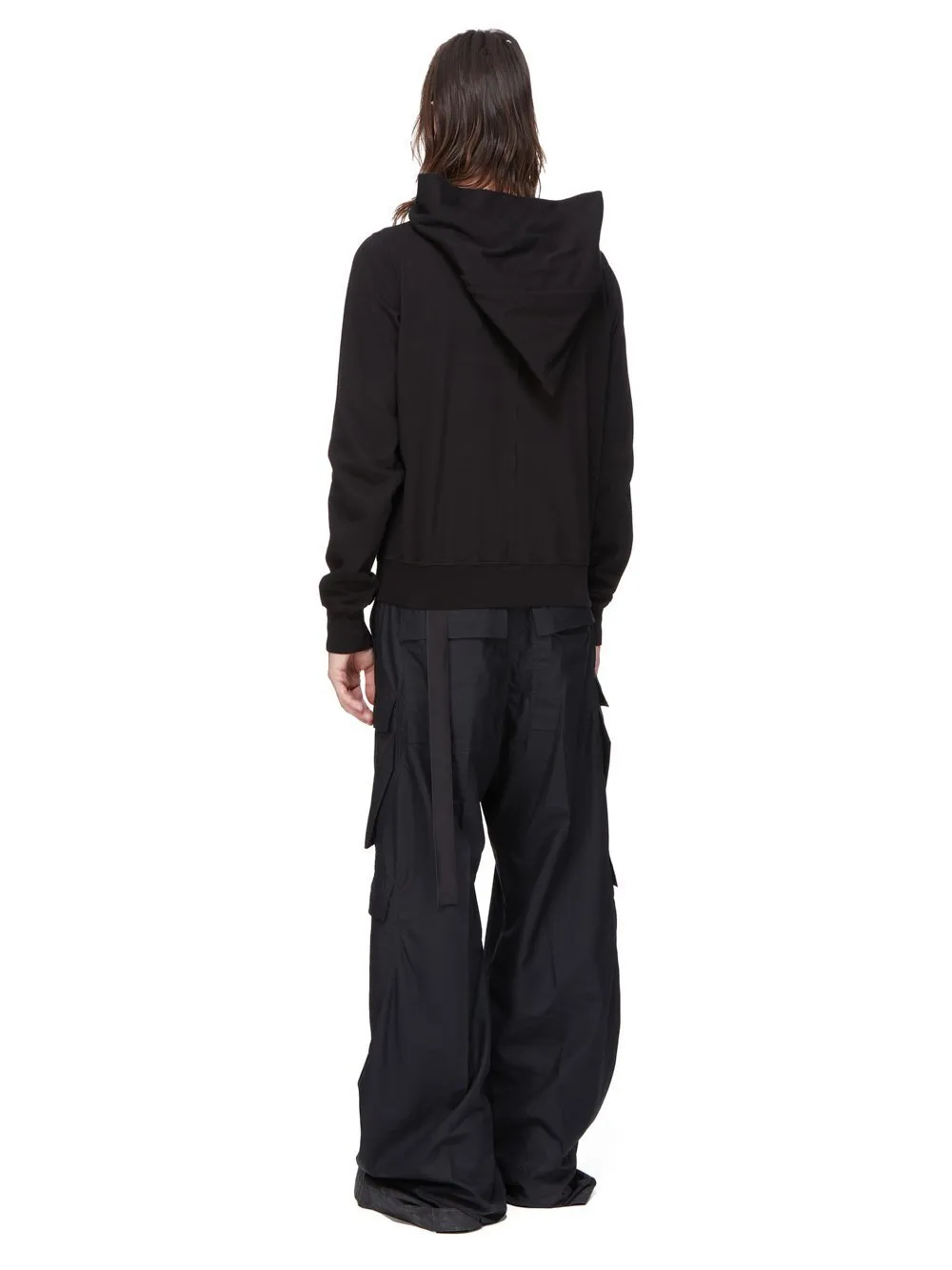 Drkshdw Concordians Mountain Hoodie In Black Compact Heavy Jersey