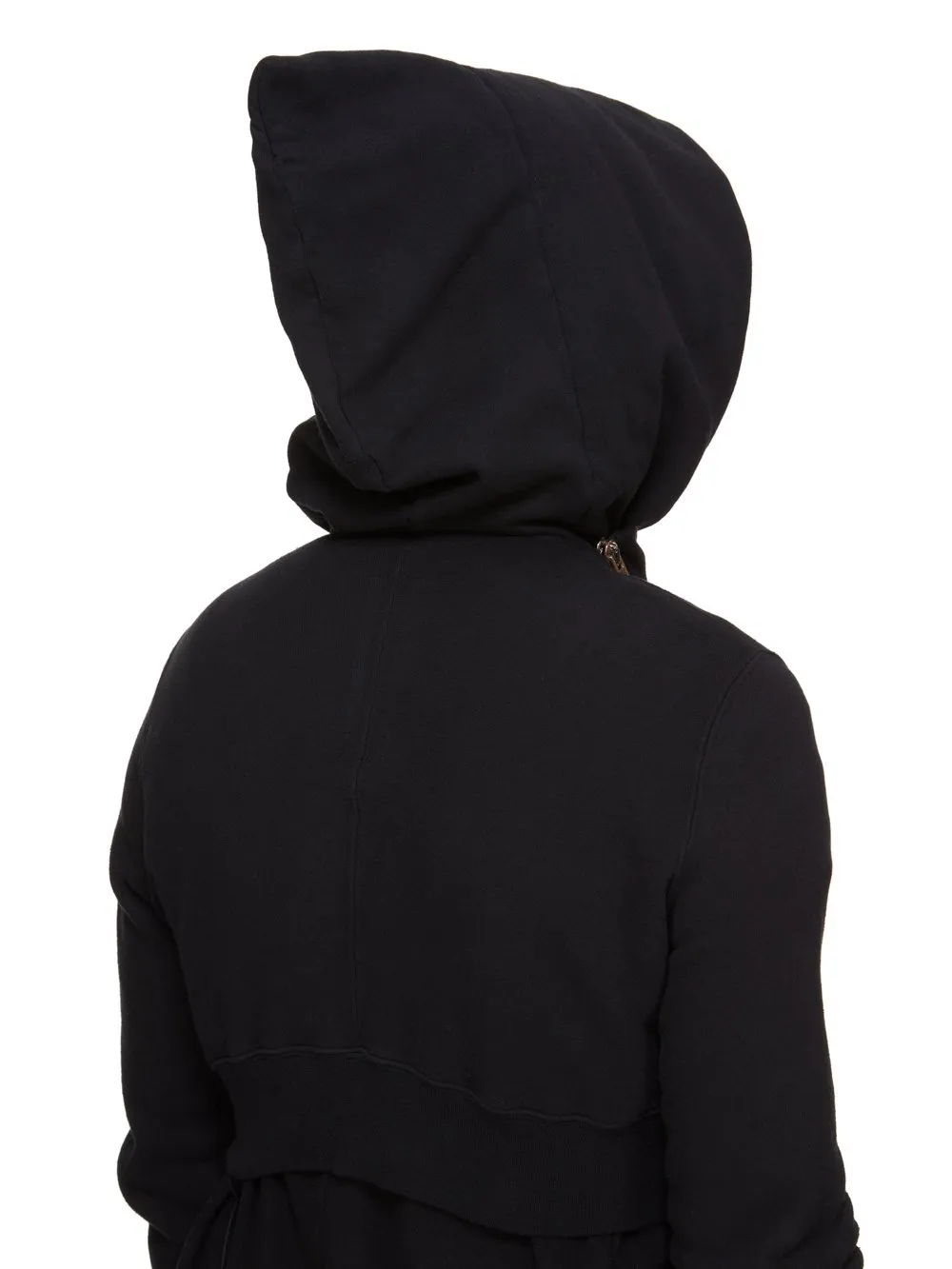 Drkshdw Concordians Micro Mountain Hoodie In Black Slub Felpa