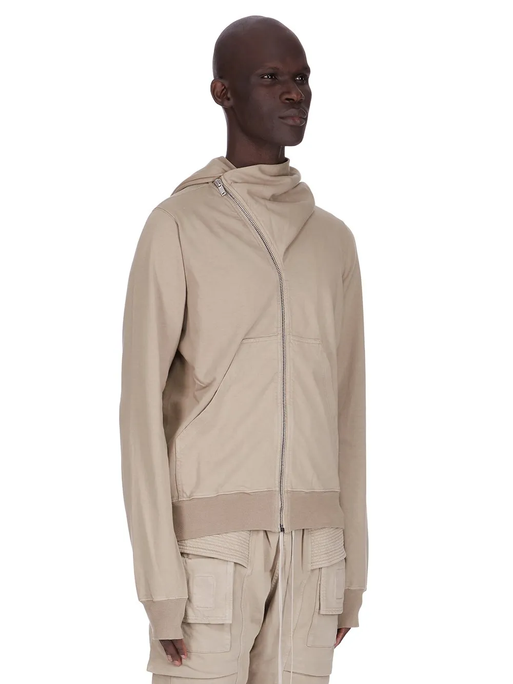 Drkshdw Concordians Mountain Hoodie In Pearl Compact Heavy Jersey