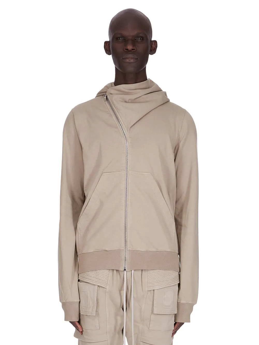 Drkshdw Concordians Mountain Hoodie In Pearl Compact Heavy Jersey