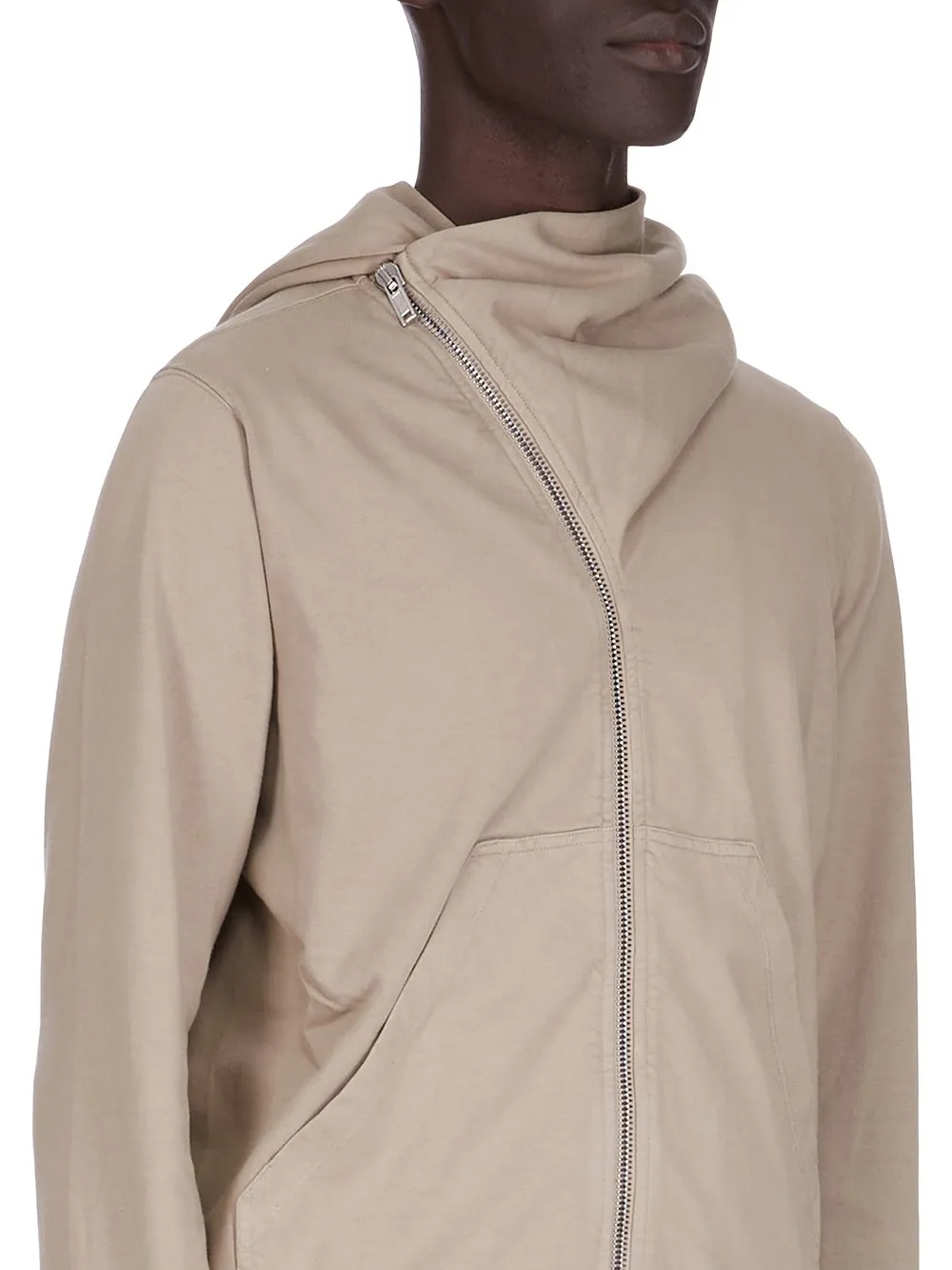 Drkshdw Concordians Mountain Hoodie In Pearl Compact Heavy Jersey