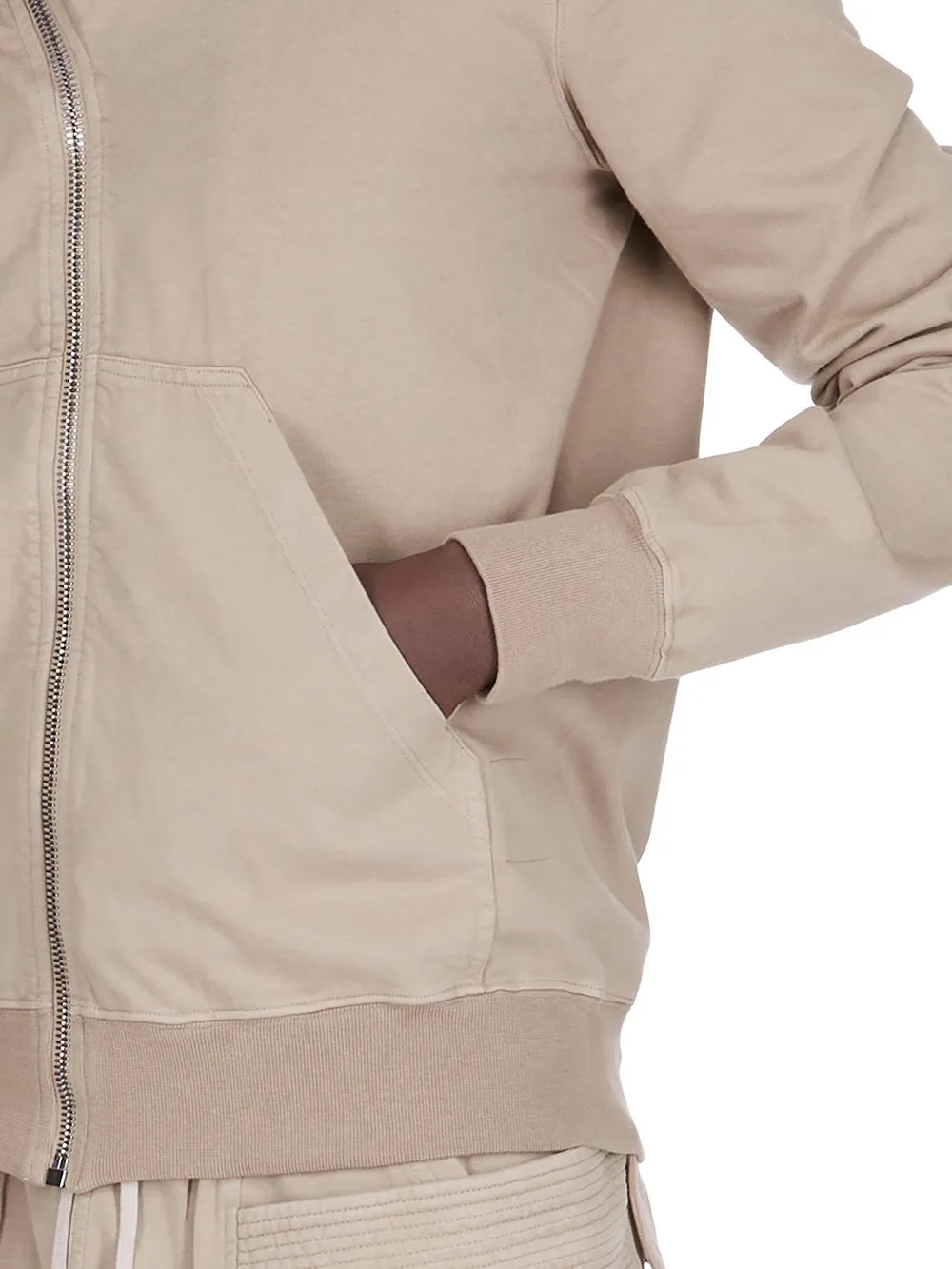 Drkshdw Concordians Mountain Hoodie In Pearl Compact Heavy Jersey