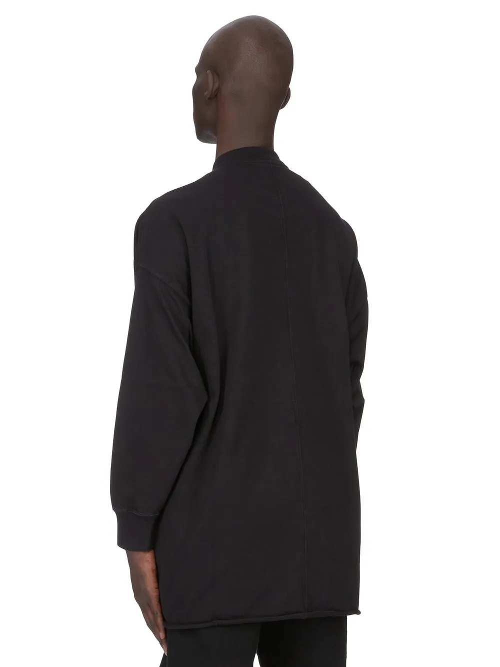 Drkshdw Concordians Tommy Ls Sweat In In Black Compact Heavy Jersey