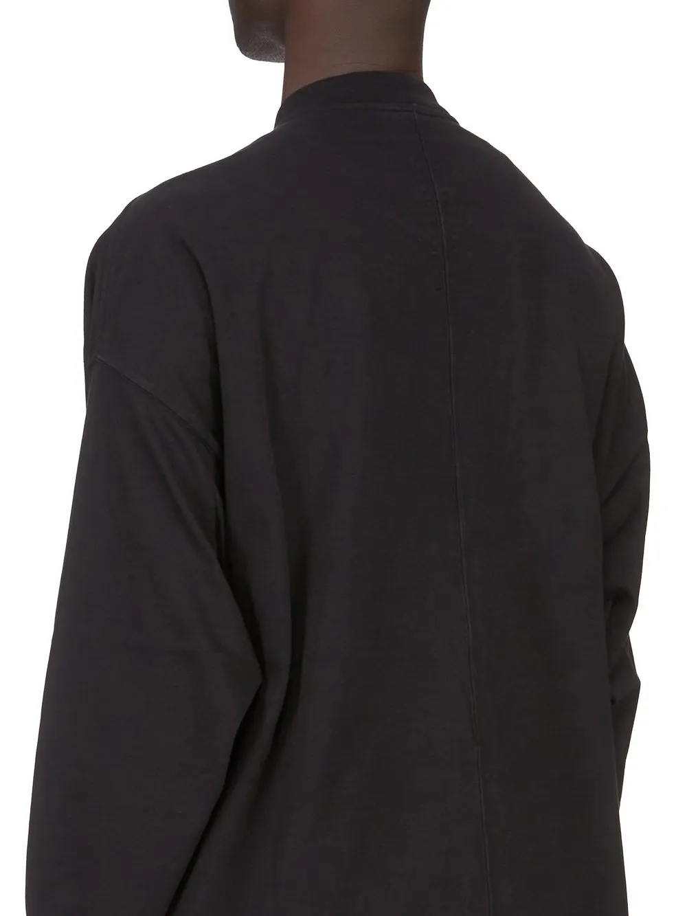 Drkshdw Concordians Tommy Ls Sweat In In Black Compact Heavy Jersey