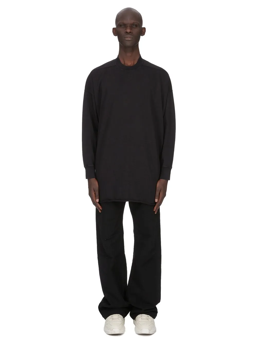 Drkshdw Concordians Tommy Ls Sweat In In Black Compact Heavy Jersey