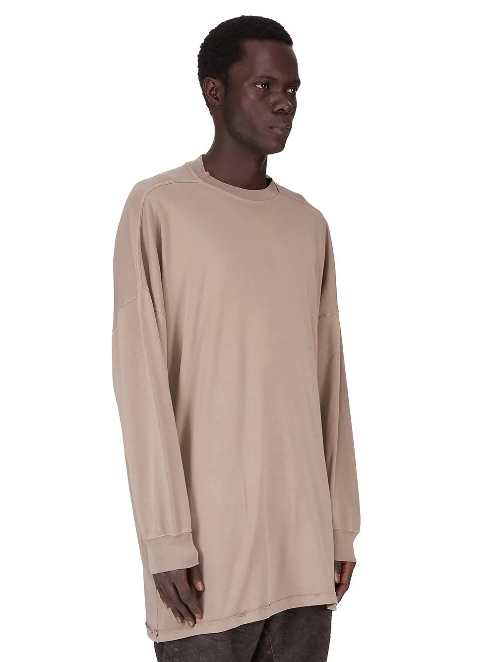 Drkshdw Concordians Tommy Ls Sweat In Dirty Pearl Double Brushed Jersey