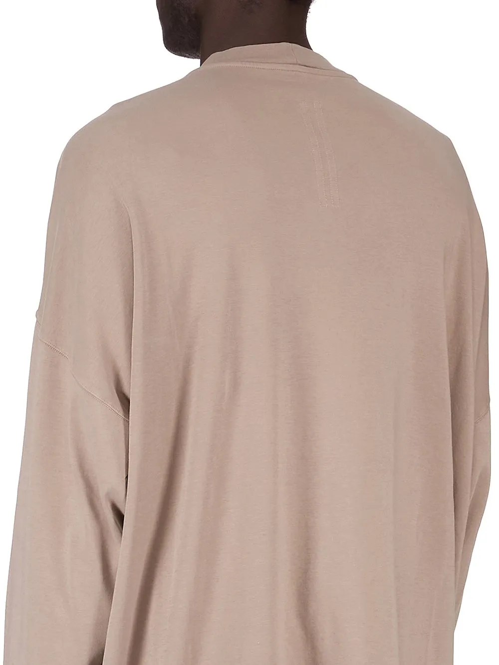 Drkshdw Concordians Tommy Ls Sweat In Dirty Pearl Double Brushed Jersey