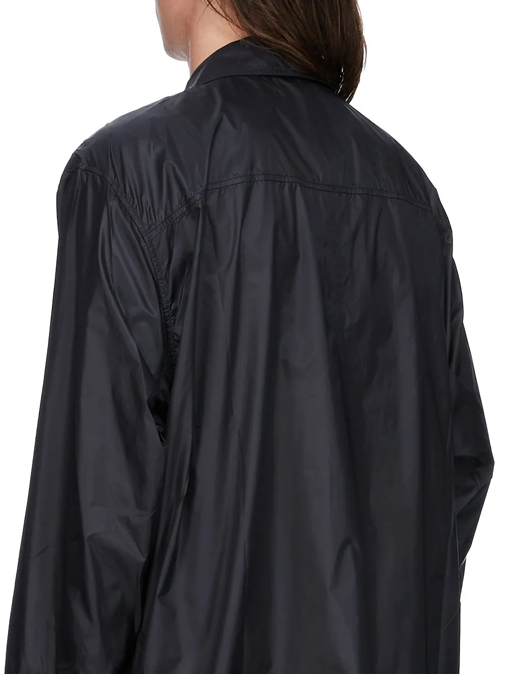 Drkshdw Concordians Jumbo Outershirt In Black Recycled Nylon