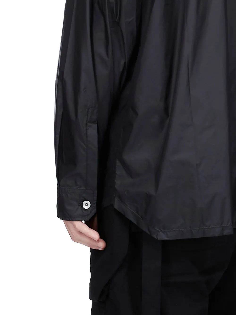 Drkshdw Concordians Jumbo Outershirt In Black Recycled Nylon