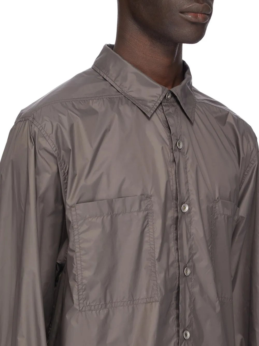 Drkshdw Concordians Jumbo Outershirt In Bronze Recycled Nylon