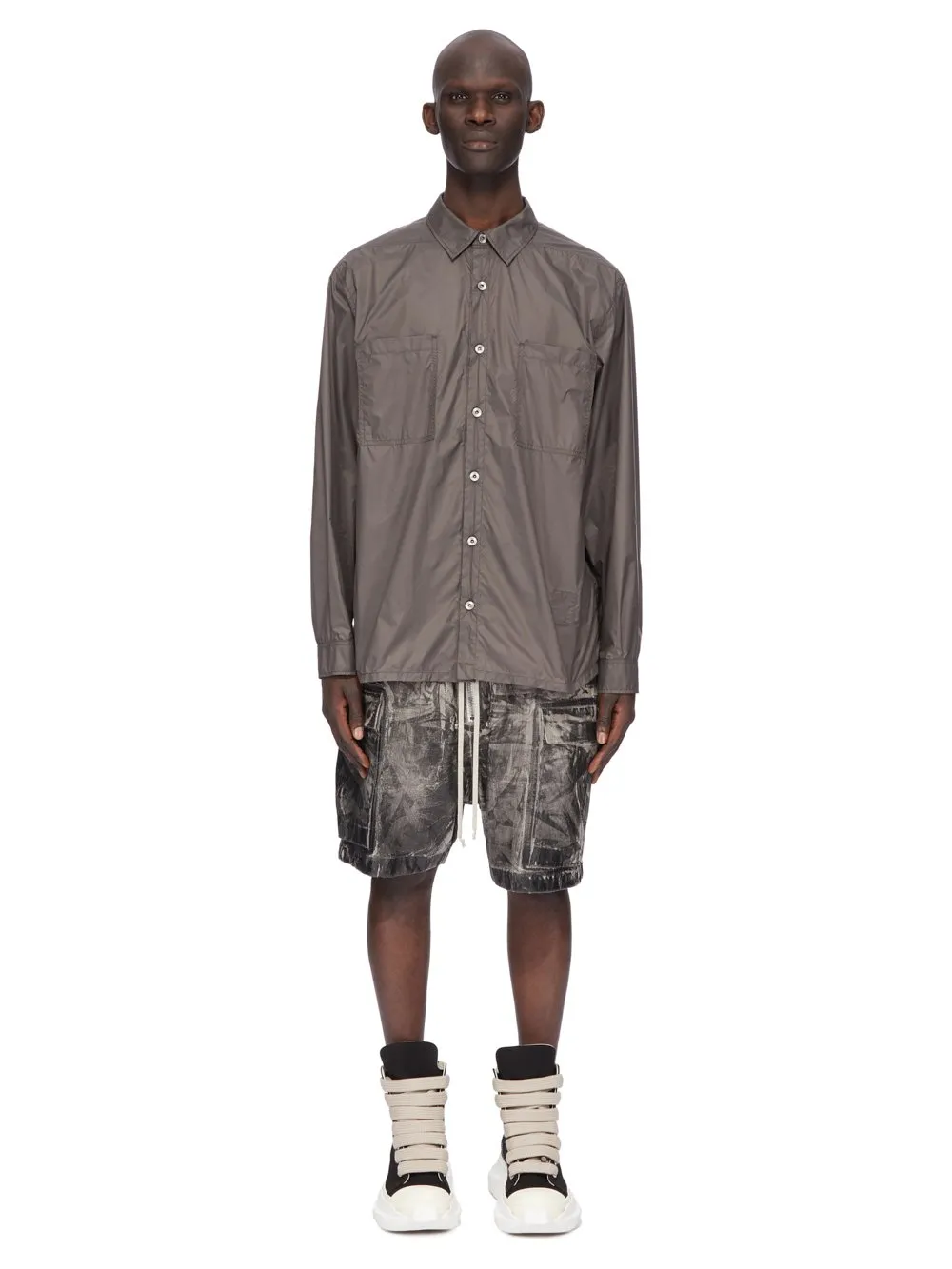 Drkshdw Concordians Jumbo Outershirt In Bronze Recycled Nylon