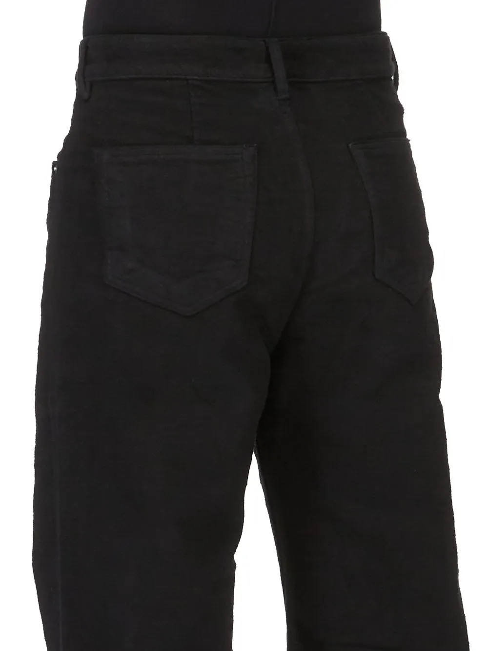 Drkshdw Concordians Geth Jeans In Black Brushed Cotton.