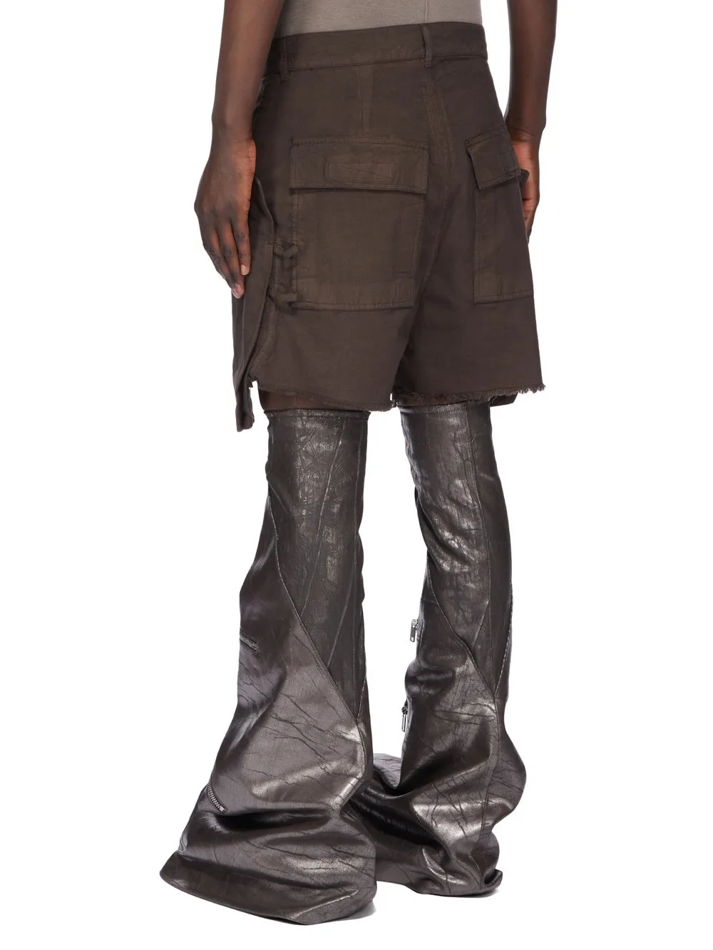 Drkshdw Concordians Stefan Cargo Shorts In Drkdust Cotton Tela