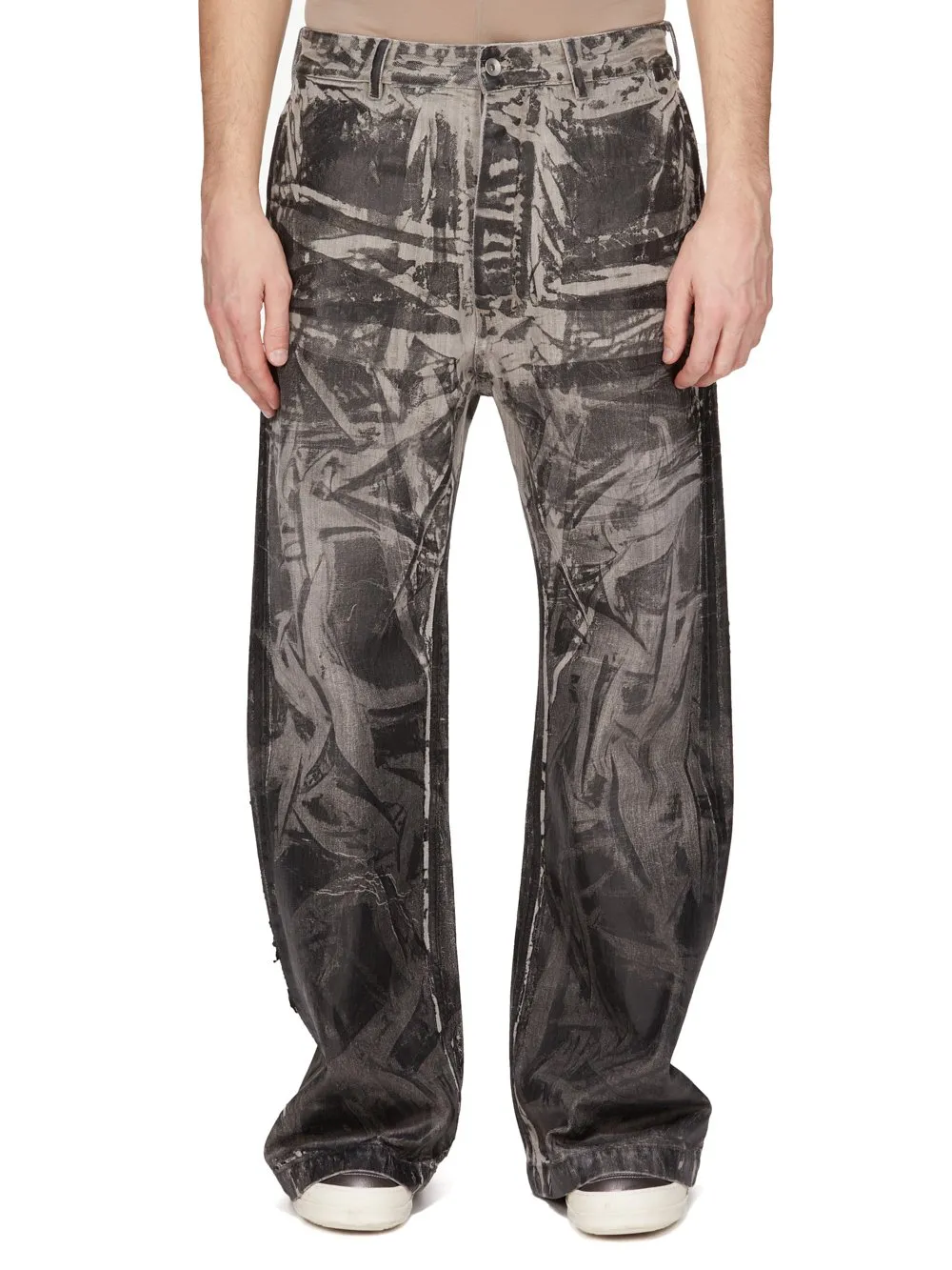 Drkshdw Concordians Geth Jeans In 13Oz Washed Foil Denim