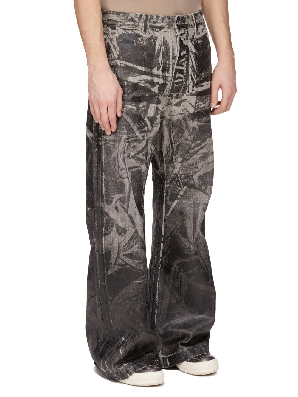 Drkshdw Concordians Geth Jeans In 13Oz Washed Foil Denim