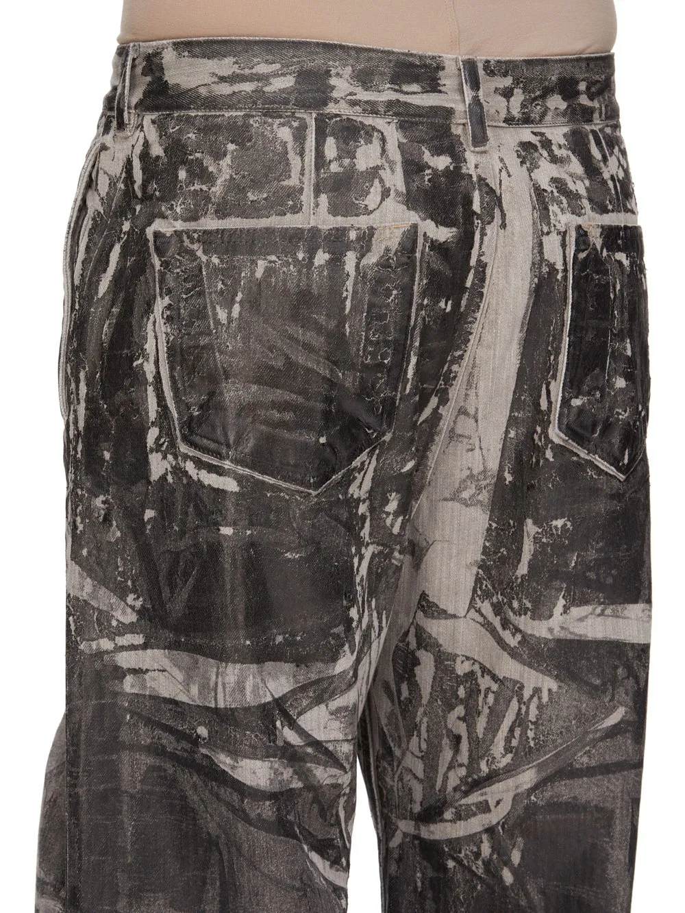 Drkshdw Concordians Geth Jeans In 13Oz Washed Foil Denim