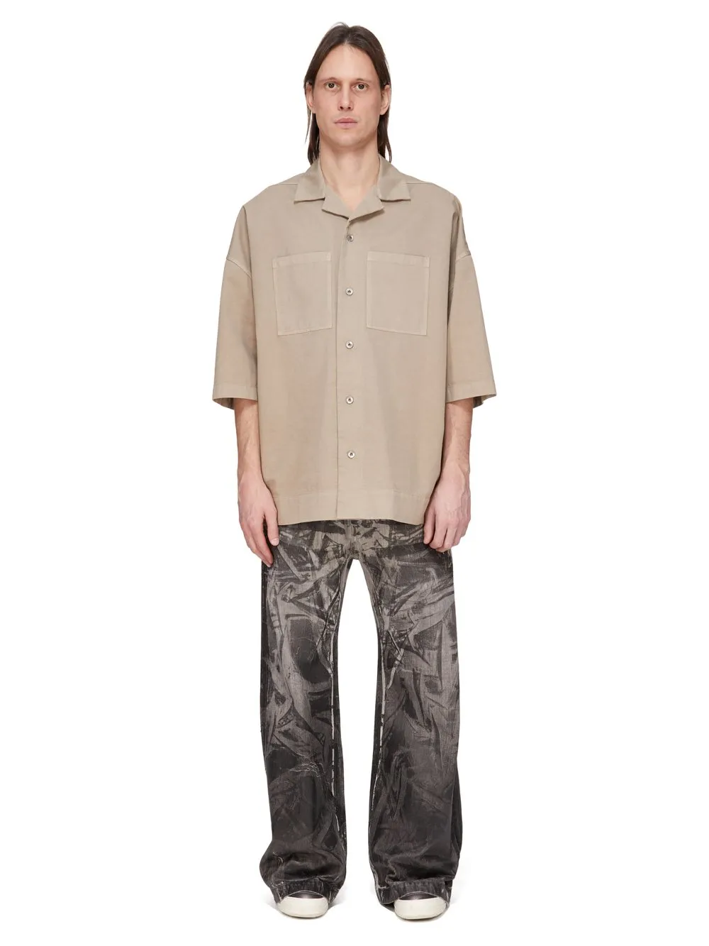Drkshdw Concordians Geth Jeans In 13Oz Washed Foil Denim