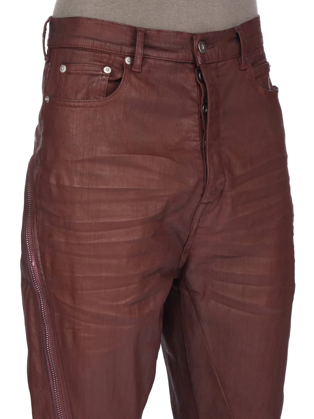 Drkshdw Concordians Bolan Banana In Scab Wax Stretch Denim