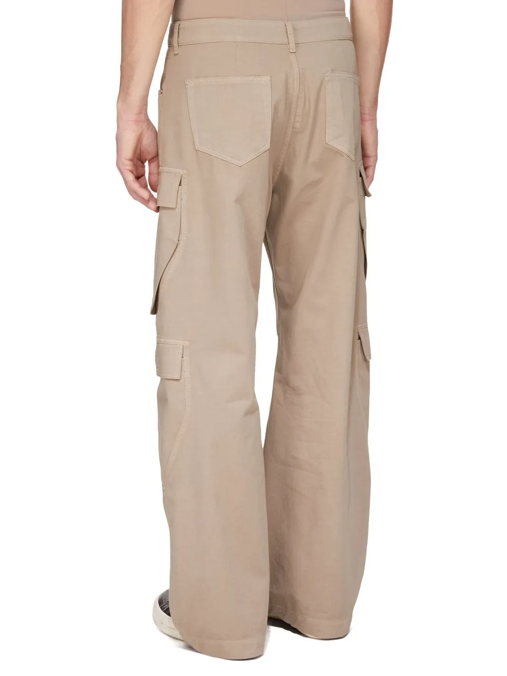 Drkshdw Concordians Double Cargo Jeans In Dirty Pearl Cotton Twill