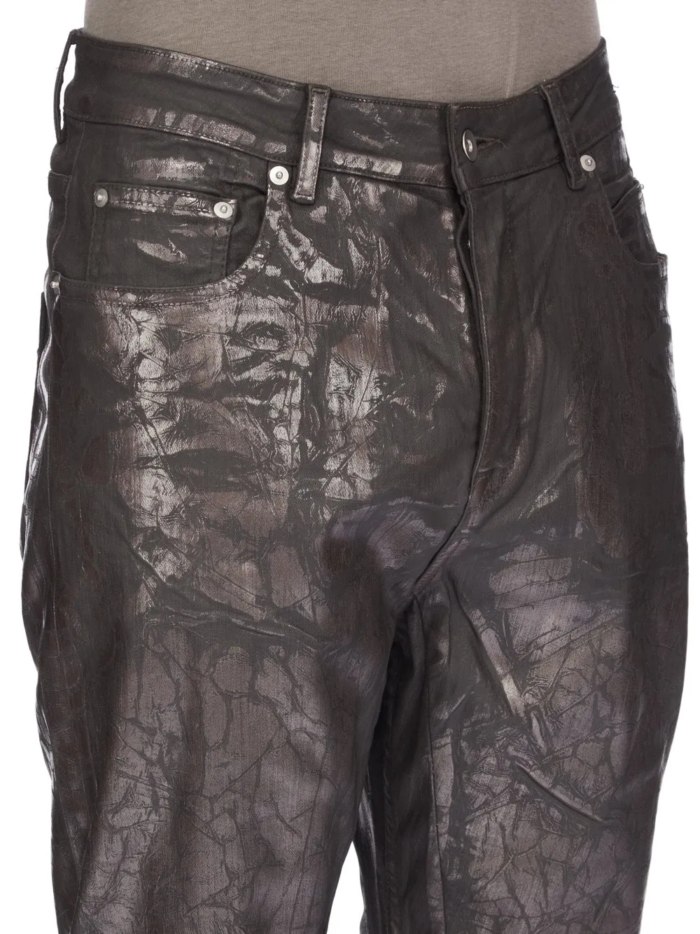 Drkshdw Concordians Detroit Cut In In Bronze Megacrust Stretch Denim