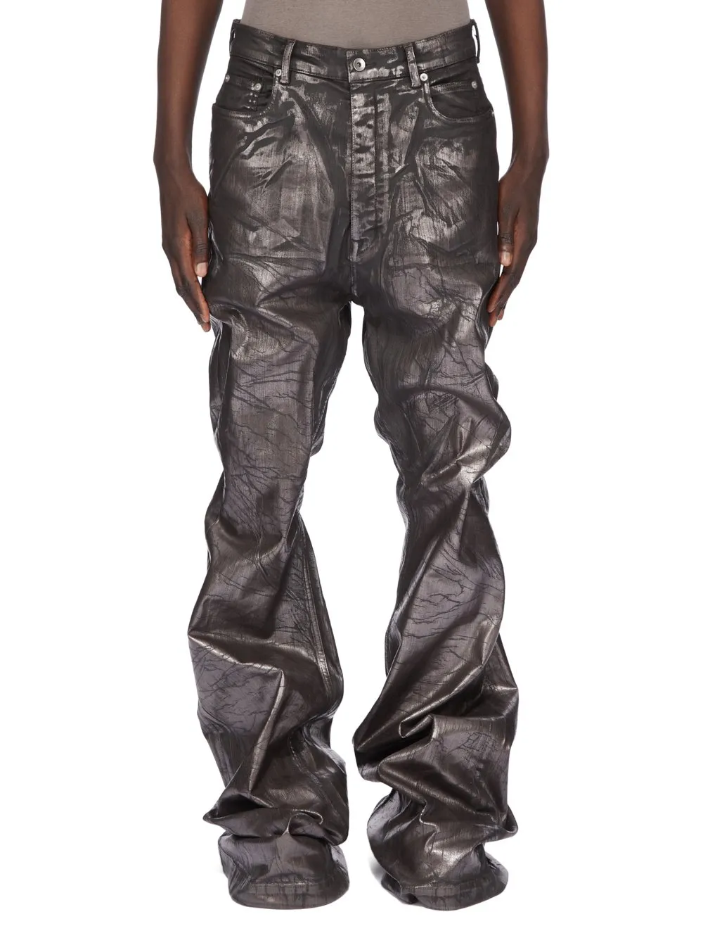Drkshdw Concordians Bolan Bootcut In Bronze Megacrust Stretch Denim
